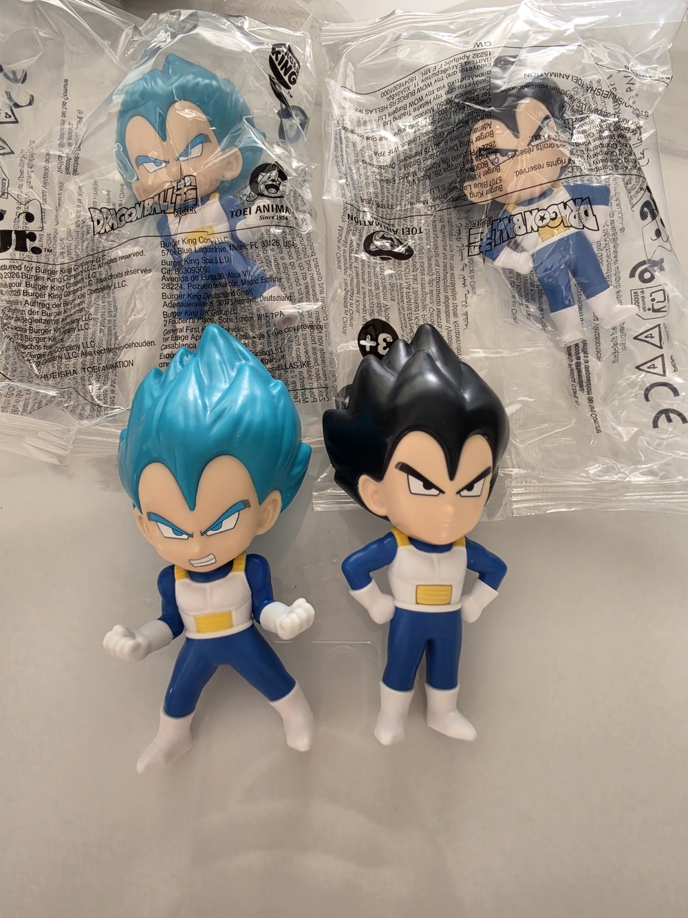 Burger King Dragon Ball Super Vegeta Action Figures
